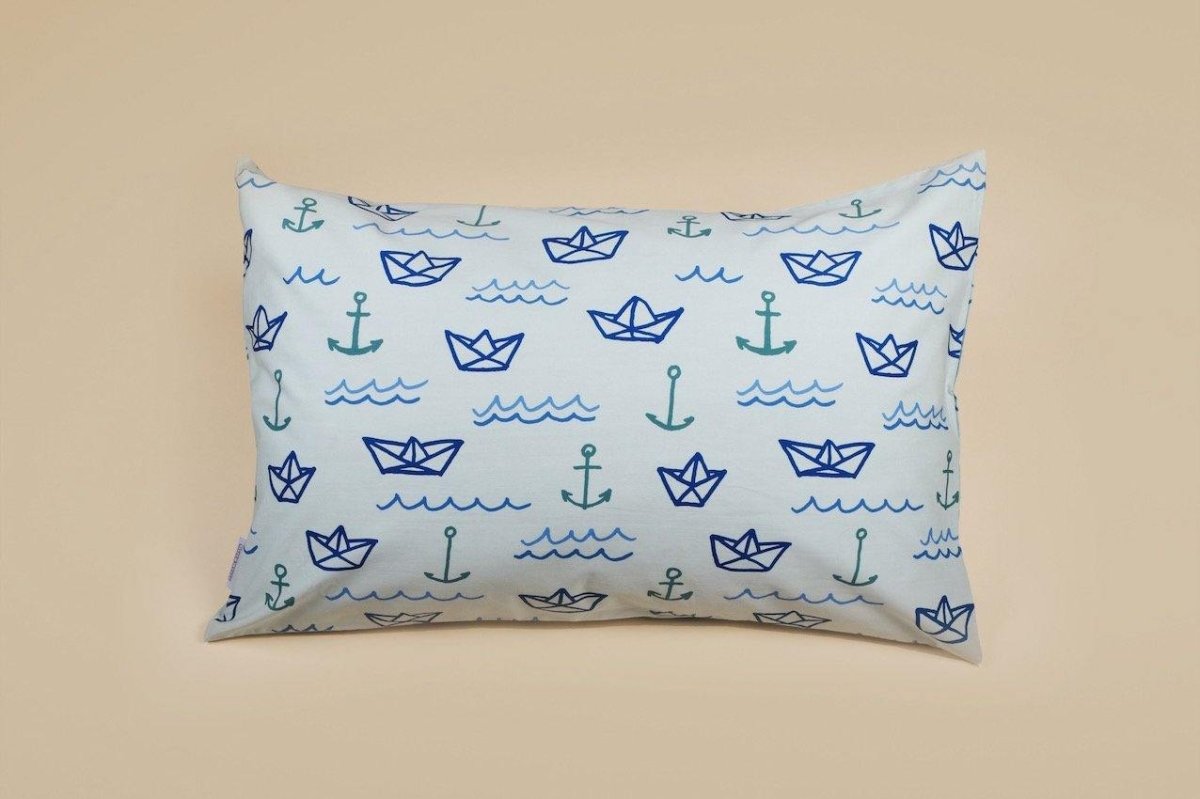 Pillow Case - Blue Sailor - The Little Blanket Shop